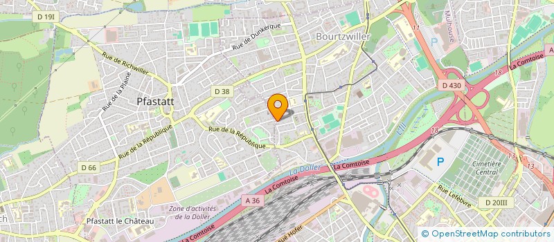 localisation de l'entreprise SCI FAMILY LEMAIRE  MULHOUSE