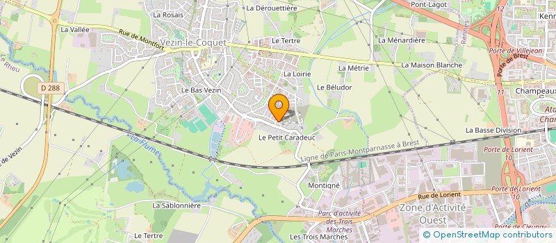 localisation de l'entreprise SCI FAMILY OLIVERO  VEZIN-LE-COQUET