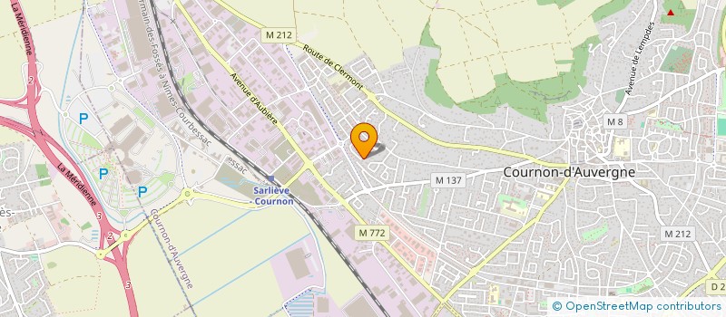 localisation de l'entreprise SCI FAMILY QBMJ IMMOBILIER  COURNON-D'AUVERGNE