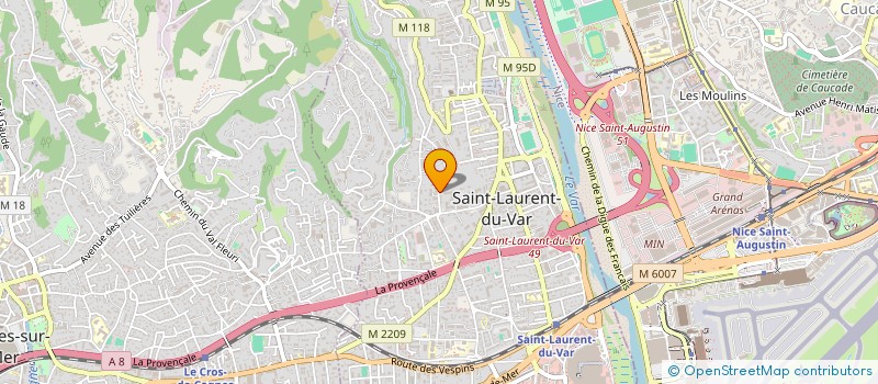 localisation de l'entreprise SCI FAMILY R à SAINT-LAURENT-DU-VAR