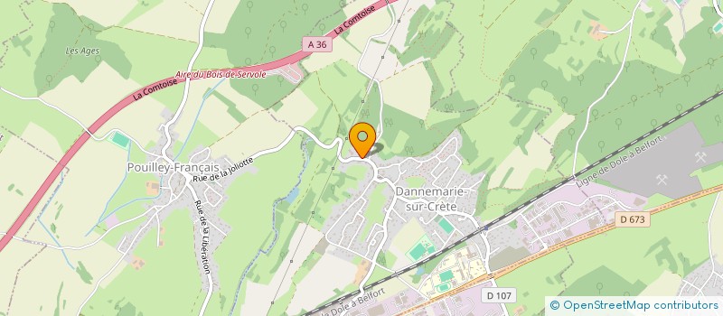 localisation de l'entreprise SCI FAMILY - ZM  DANNEMARIE-SUR-CRETE