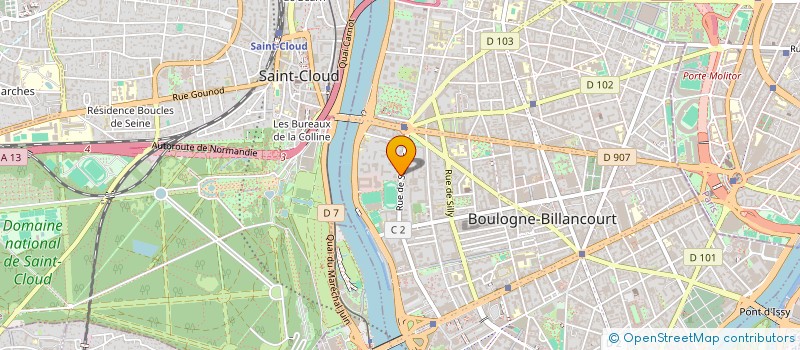 localisation de l'entreprise SCI FAMILYK à BOULOGNE-BILLANCOURT