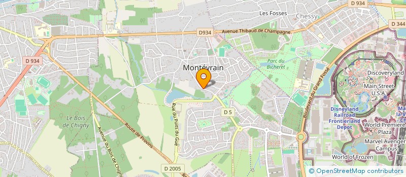 localisation de l'entreprise SCI FAMIROB  MONTEVRAIN