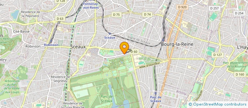 localisation de l'entreprise SCI FAMLOR à SCEAUX