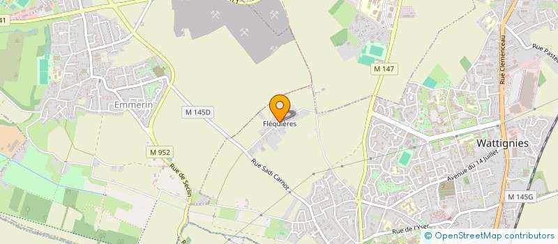 localisation de l'entreprise SCI FAMO  WATTIGNIES