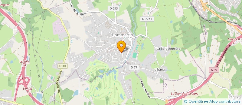 localisation de l'entreprise SCI FAMP  DOMMARTIN