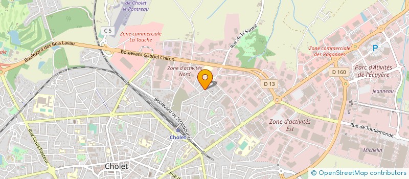 localisation de l'entreprise SCI FAMS à CHOLET