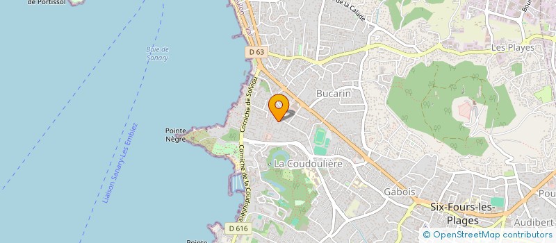 localisation de l'entreprise SCI FAMS à SIX-FOURS-LES-PLAGES