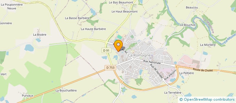 localisation de l'entreprise SCI FAMY  LA ROMAGNE