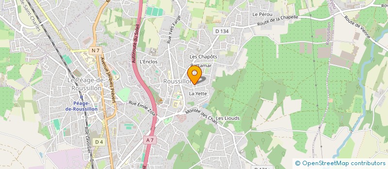 localisation de l'entreprise SCI FAMYH  ROUSSILLON