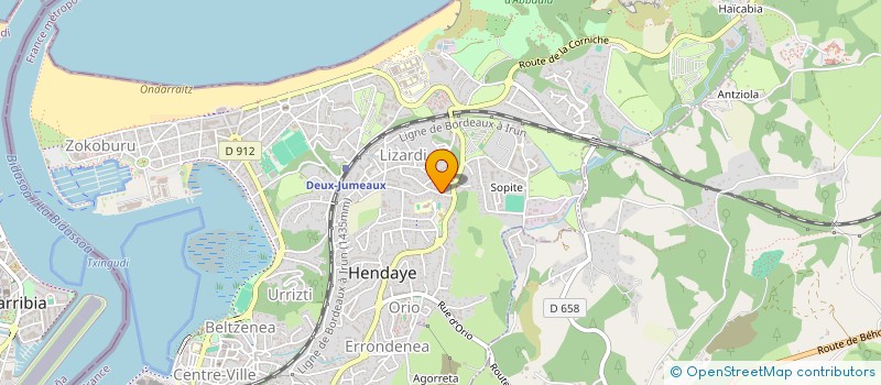 localisation de l'entreprise SCI FAN HANG  HENDAYE