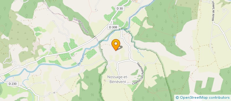 localisation de l'entreprise SCI FANAUD à NOSSAGE-ET-BENEVENT