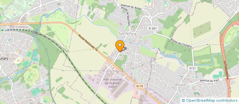 localisation de l'entreprise SCI FANCHON  SANTENY