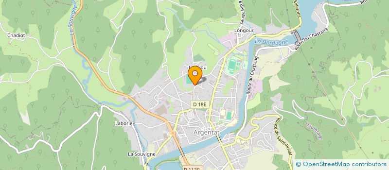 localisation de l'entreprise SCI FANDINE à ARGENTAT-SUR-DORDOGNE