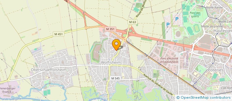 localisation de l'entreprise SCI FANDOR  WOLFISHEIM