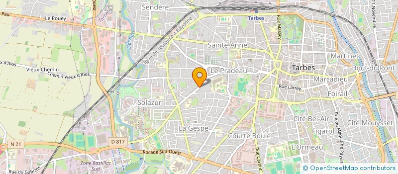 localisation de l'entreprise SCI FANES  TARBES