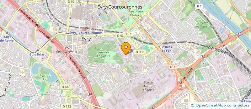localisation de l'entreprise SCI FANILAN à EVRY-COURCOURONNES