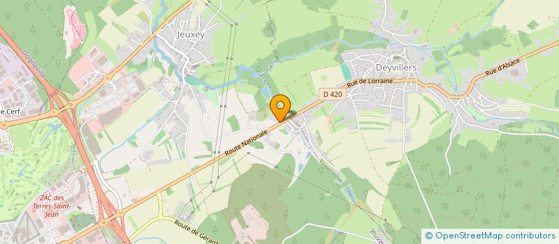 localisation de l'entreprise SCI FANIMMO  JEUXEY