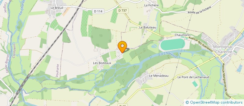 localisation de l'entreprise SCI FANK à MONTIGNAC-CHARENTE
