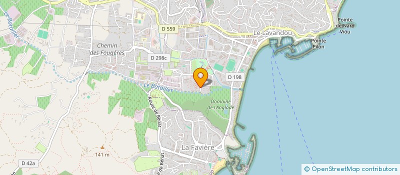 localisation de l'entreprise SCI FANNY à LE LAVANDOU