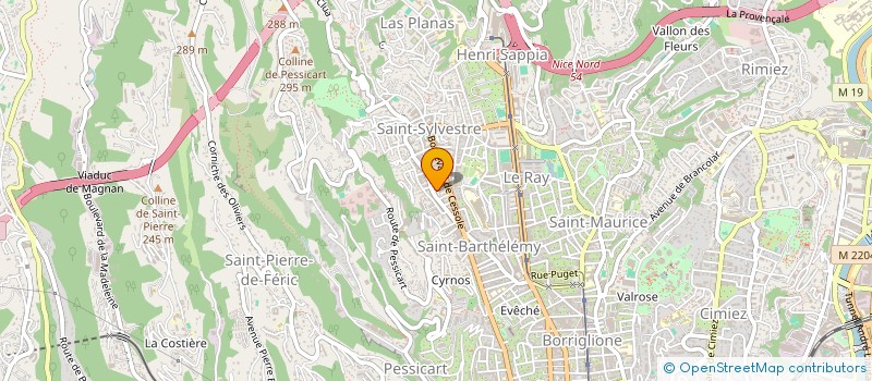 localisation de l'entreprise SCI FANNY à NICE