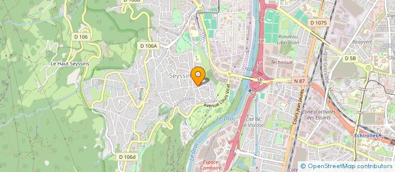 localisation de l'entreprise SCI FANNY  SEYSSINS