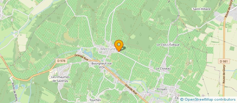 localisation de l'entreprise SCI FANNY à MERCUREY