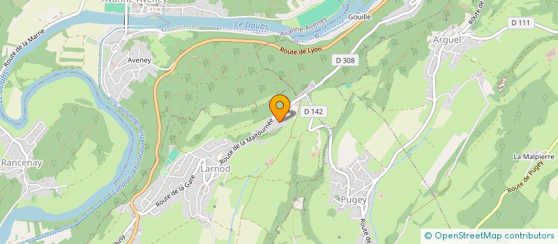 localisation de l'entreprise SCI FANON  LARNOD