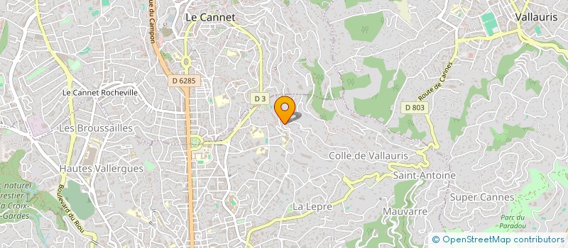 localisation de l'entreprise SCI FANSOGA à CANNES