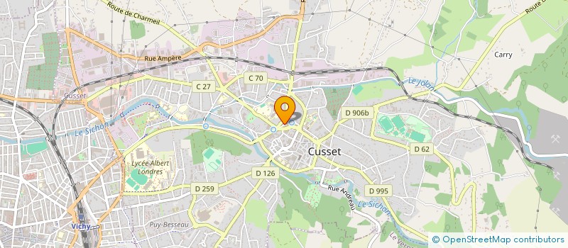 localisation de l'entreprise SCI FANTANAPO à CUSSET