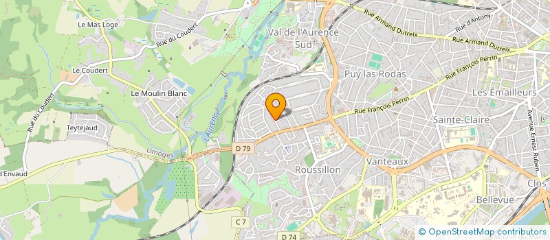 localisation de l'entreprise SCI FANTON à LIMOGES