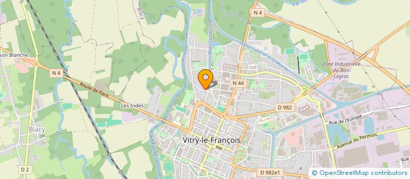 localisation de l'entreprise SCI FANY 1 à VITRY-LE-FRANCOIS
