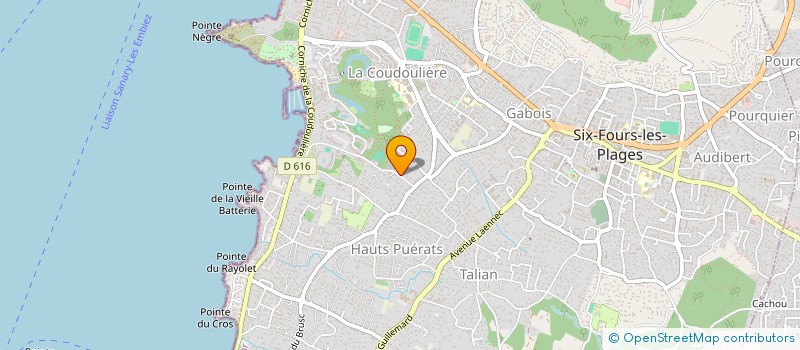 localisation de l'entreprise SCI FANY à SIX-FOURS-LES-PLAGES