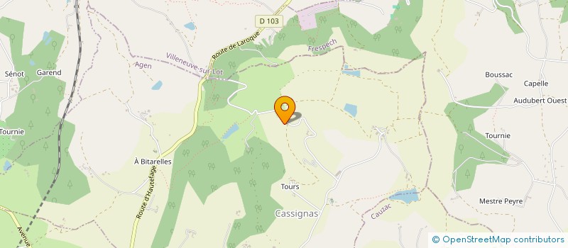 localisation de l'entreprise SCI FAOURE  LAROQUE-TIMBAUT