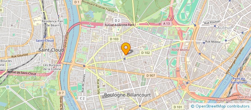 localisation de l'entreprise SCI FAPA à BOULOGNE-BILLANCOURT