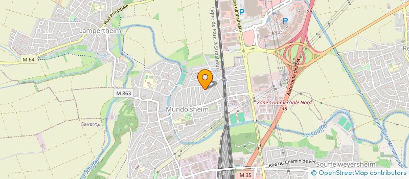 localisation de l'entreprise SCI FAR OUEST  MUNDOLSHEIM