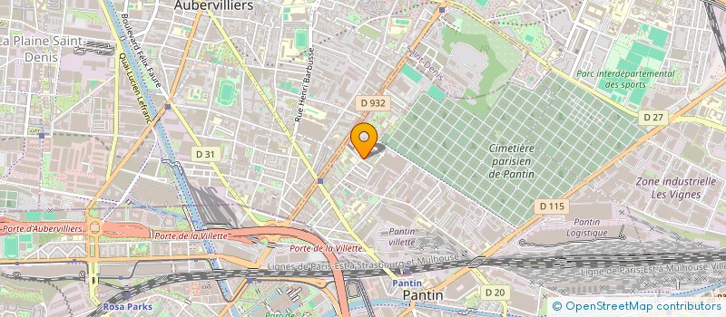 localisation de l'entreprise SCI FARAH à PANTIN