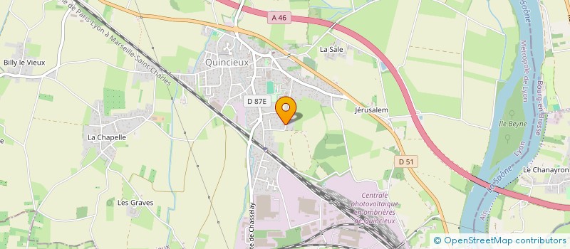 localisation de l'entreprise SCI FARAONE  QUINCIEUX