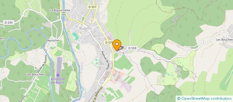 localisation de l'entreprise SCI FARBA à RUOMS