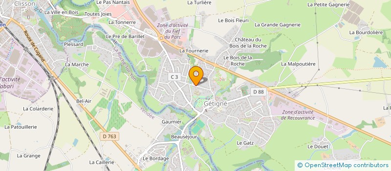 localisation de l'entreprise SCI FARE  GETIGNE