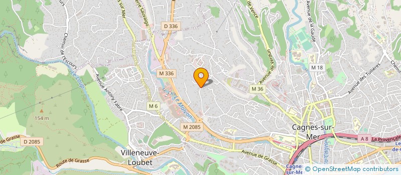 localisation de l'entreprise SCI FARE MIMOSAS à CAGNES-SUR-MER