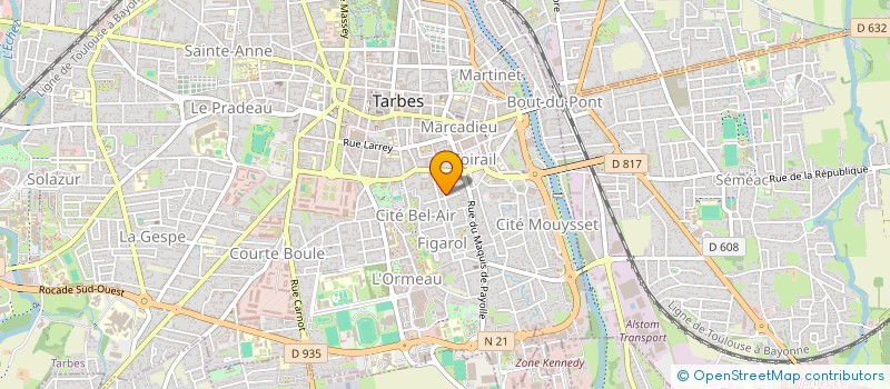 localisation de l'entreprise SCI FARE NUI  TARBES