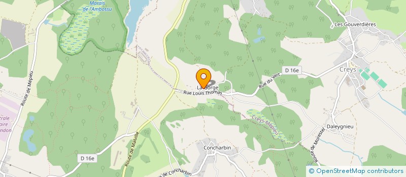 localisation de l'entreprise SCI FAREPI  CREYS-MEPIEU