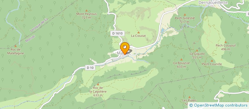 localisation de l'entreprise SCI FARGES-PHILIPPE  MASSAC