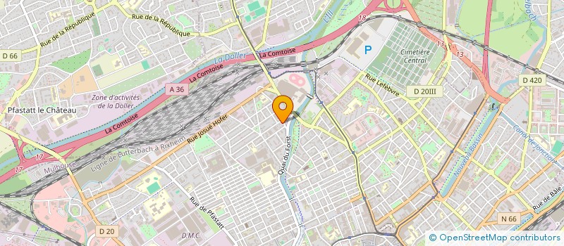 localisation de l'entreprise SCI FARHI  MULHOUSE