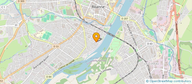 localisation de l'entreprise SCI FARHO  ROANNE