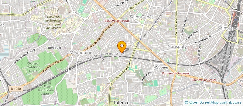 localisation de l'entreprise SCI FARIA 47  TALENCE