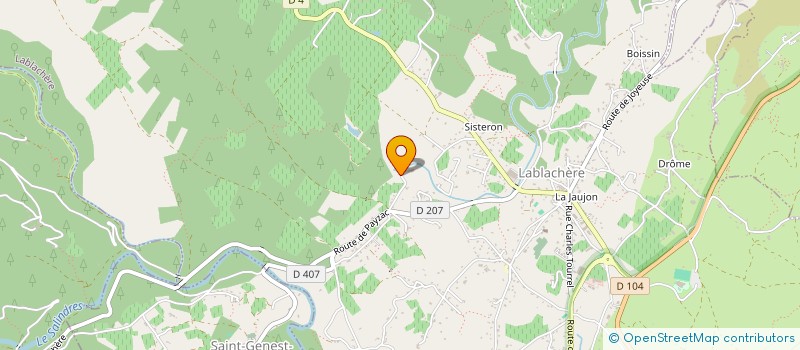 localisation de l'entreprise SCI FARINE BEAUZON  LABLACHERE