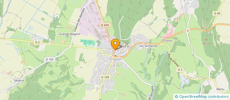 localisation de l'entreprise SCI FARINETTI  ORGELET