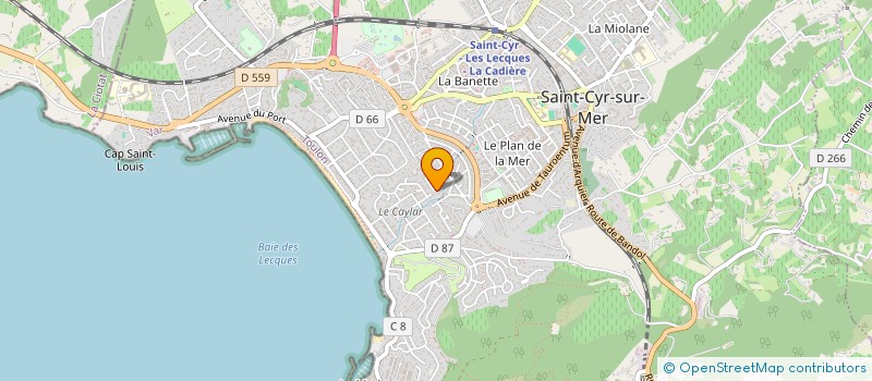 localisation de l'entreprise SCI FARJAS à SAINT-CYR-SUR-MER